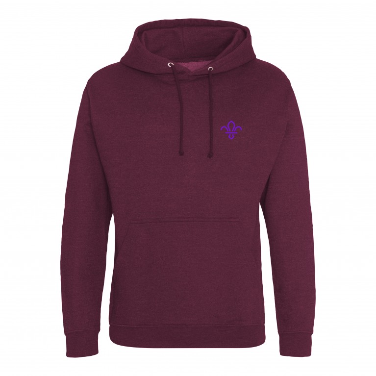 Hoodie - Burgundy Smoke