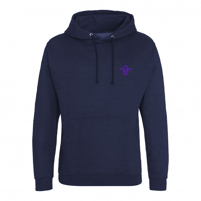 Hoodie -  Navy Smoke