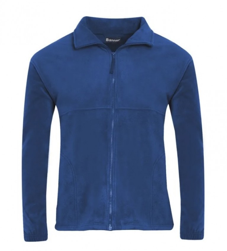 Fleece embroidered with school logo