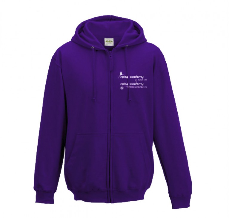 Purple Zip Hoodie