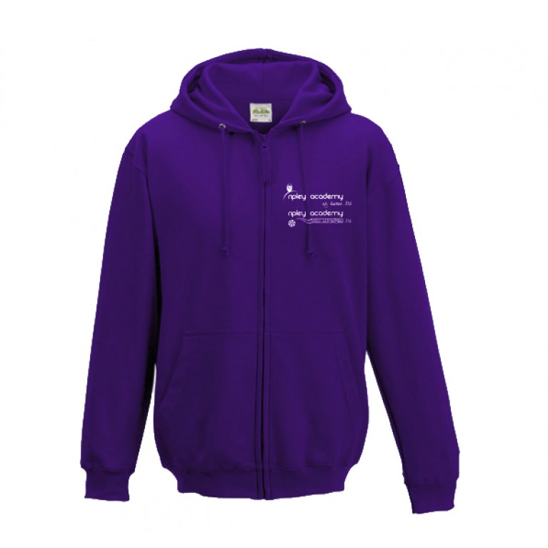 Purple Zip Hoodie