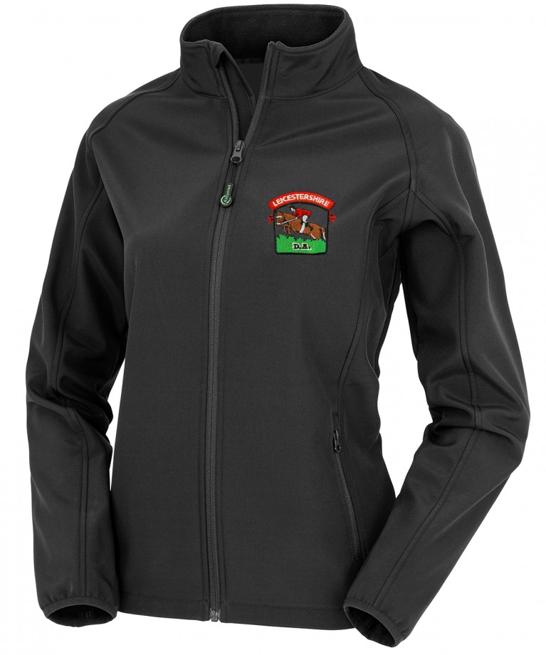 Black Softshell Jacket - Ladies Fit