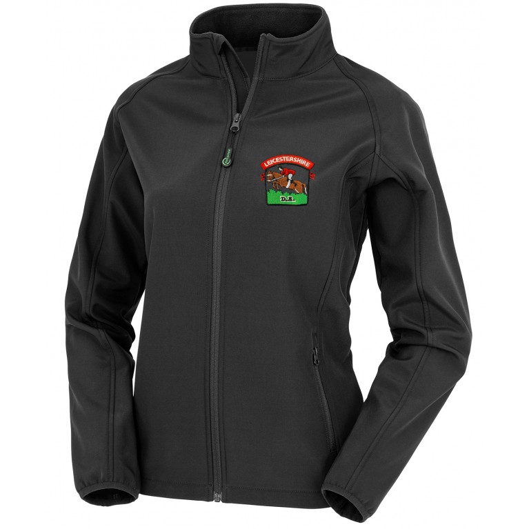 Black Softshell Jacket - Ladies Fit