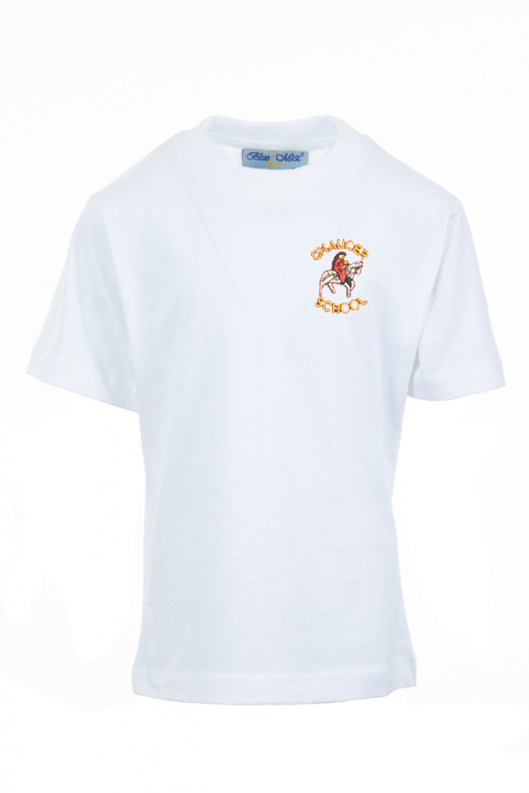 White P.E T-shirt 