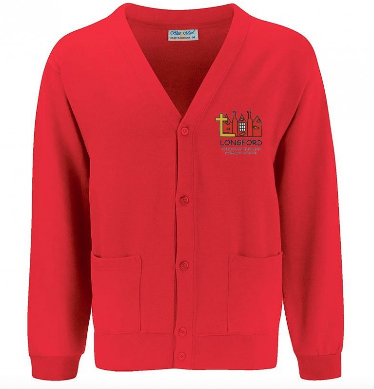 Red 70/30 Cardigan 