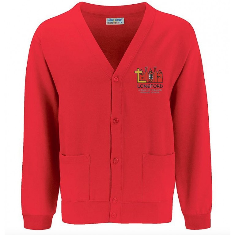 Red 70/30 Cardigan 