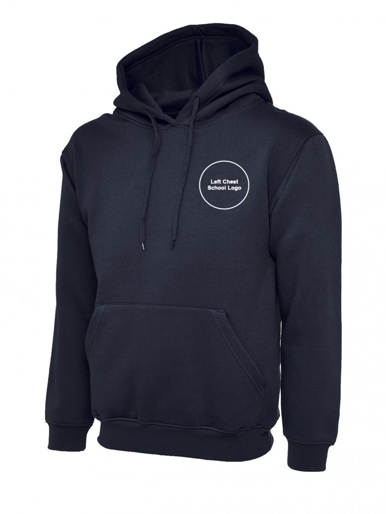 Hoodie Embroidered With School Logo