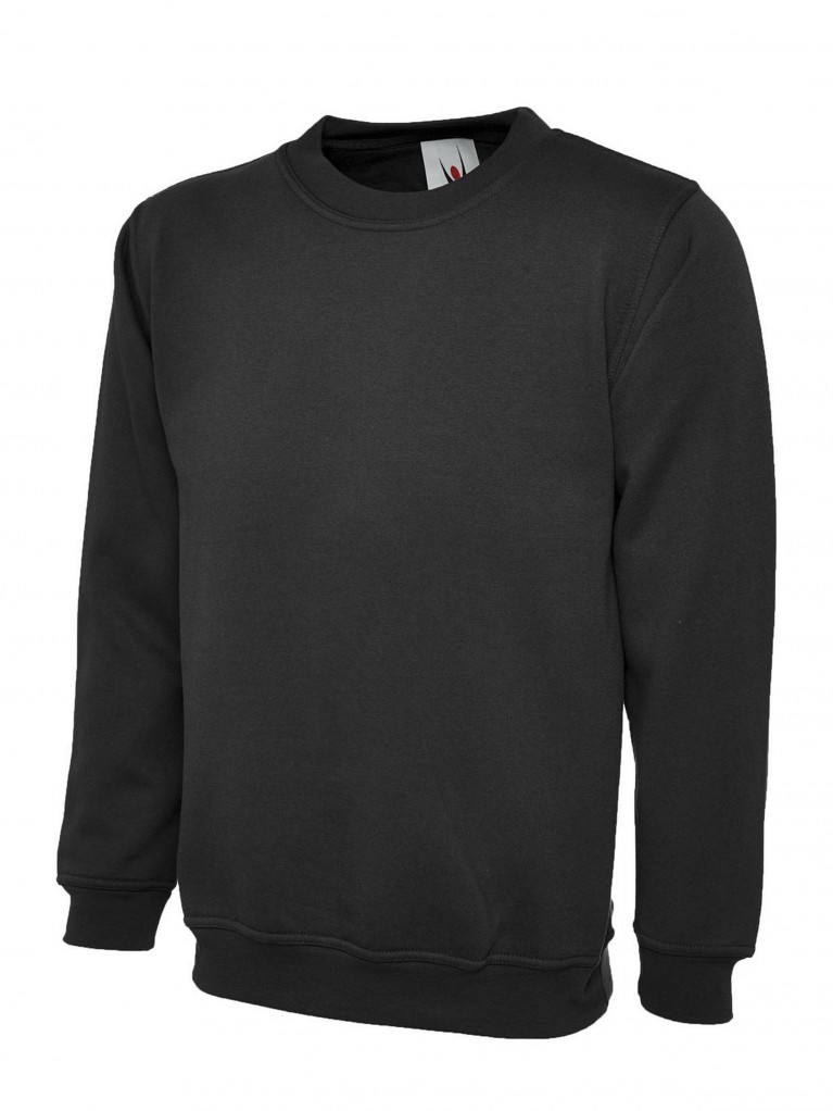 Classic Sweatshirt Embroidered With School Logo