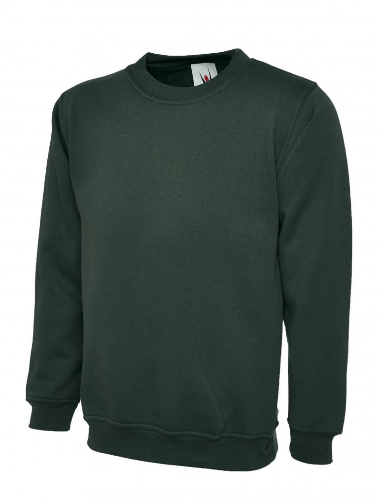 Classic Sweatshirt Embroidered With School Logo
