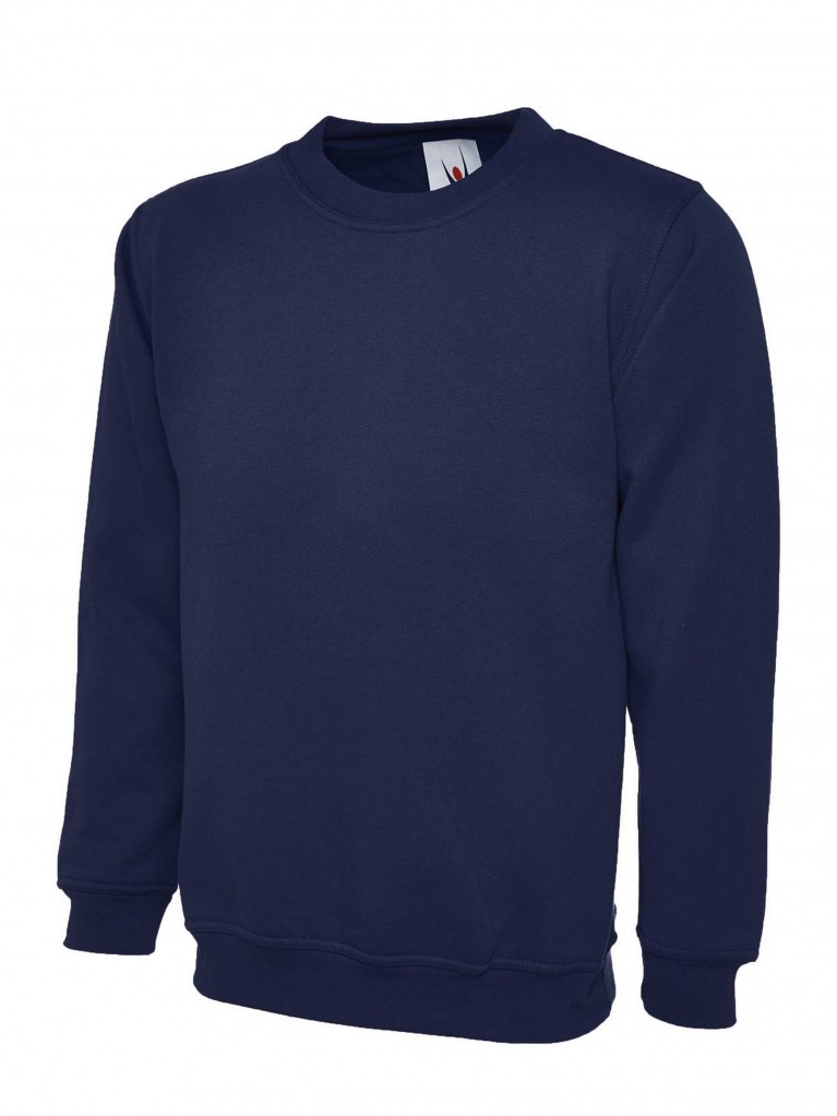 Classic Sweatshirt Embroidered With School Logo