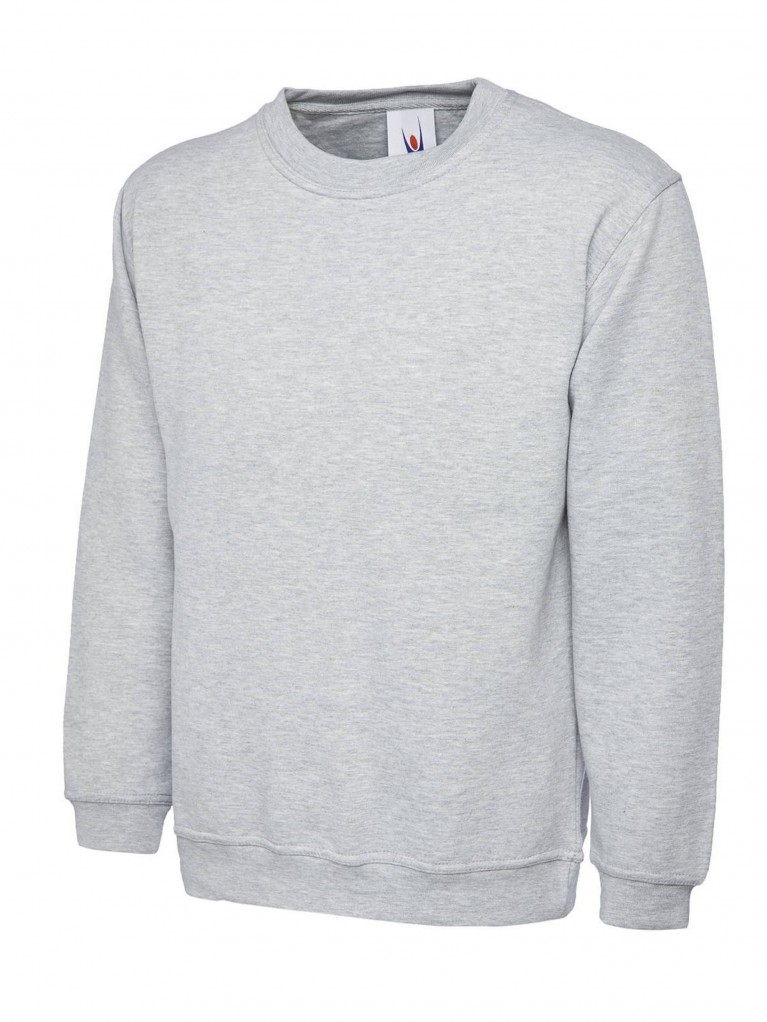 Classic Sweatshirt Embroidered With School Logo