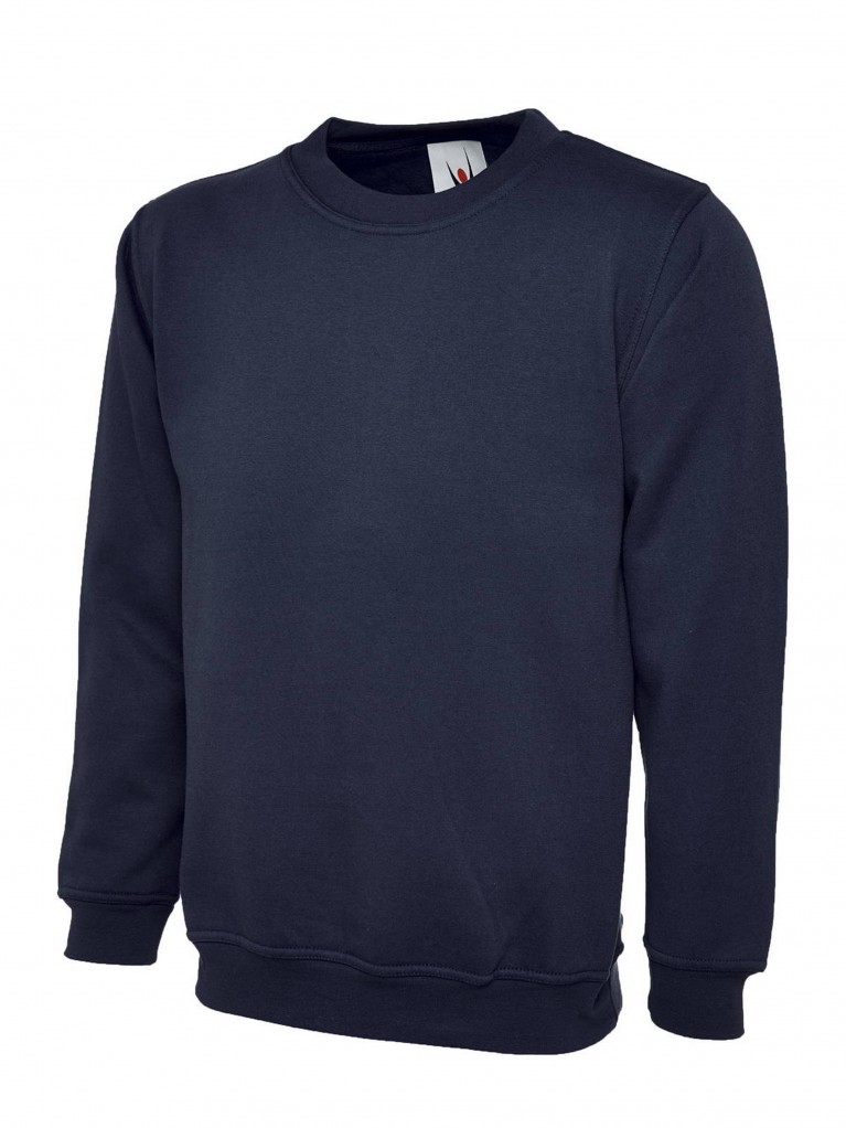 Classic Sweatshirt Embroidered With School Logo