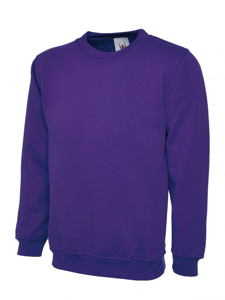 Classic Sweatshirt Embroidered With School Logo