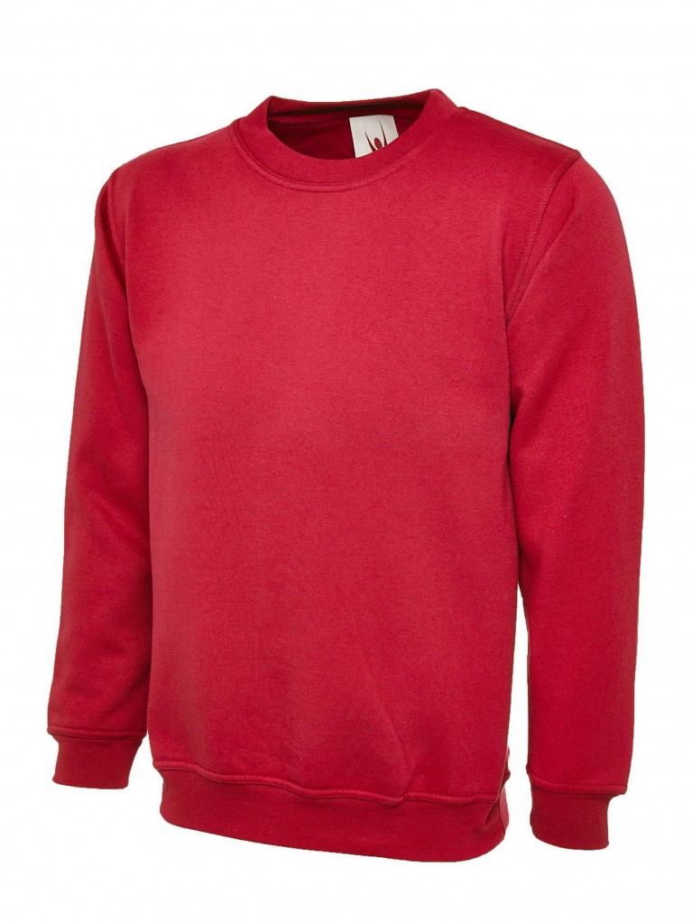 Classic Sweatshirt Embroidered With School Logo