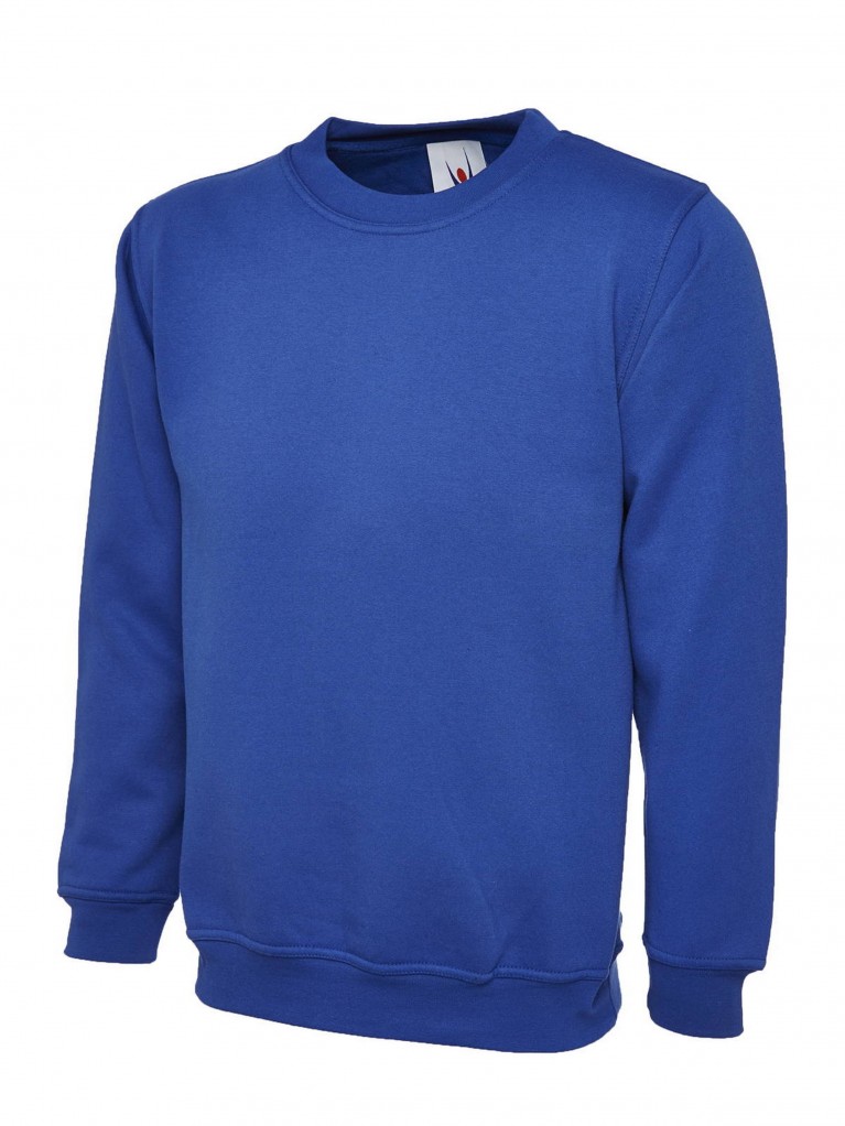 Classic Sweatshirt Embroidered With School Logo