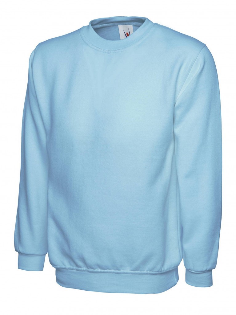 Classic Sweatshirt Embroidered With School Logo