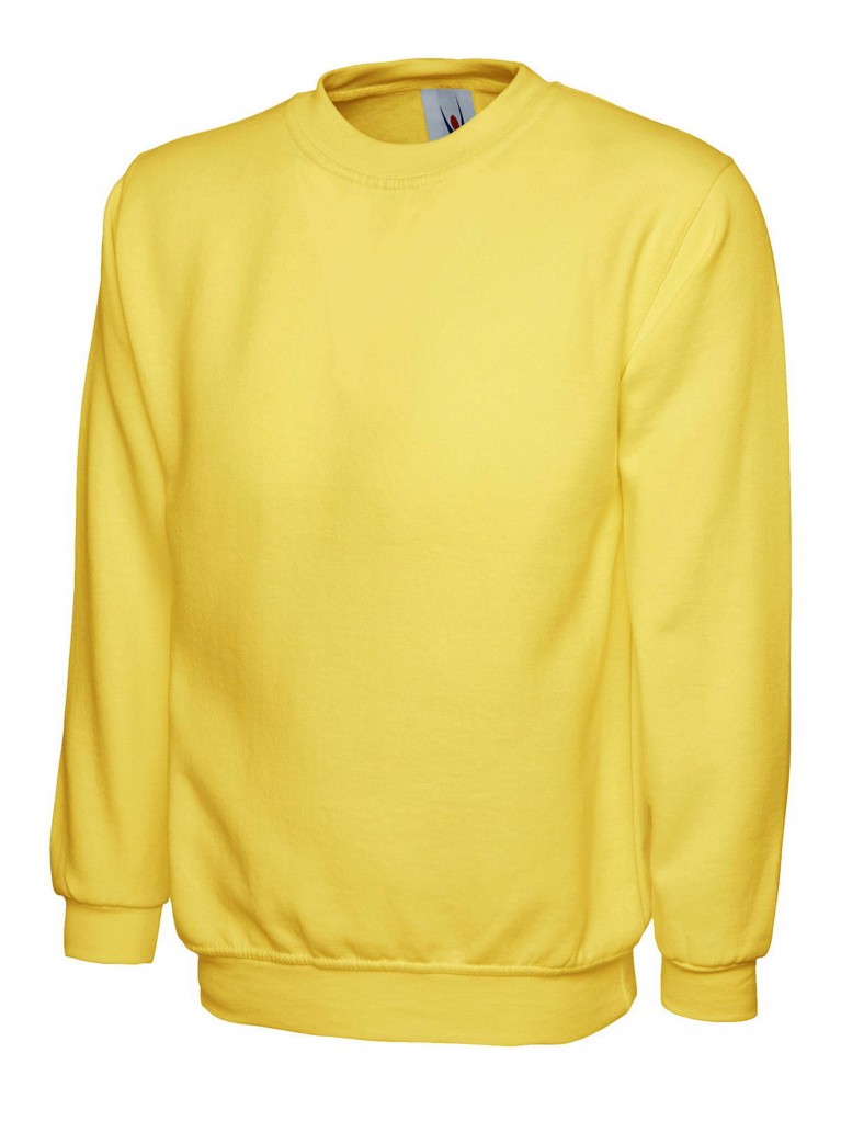 Classic Sweatshirt Embroidered With School Logo