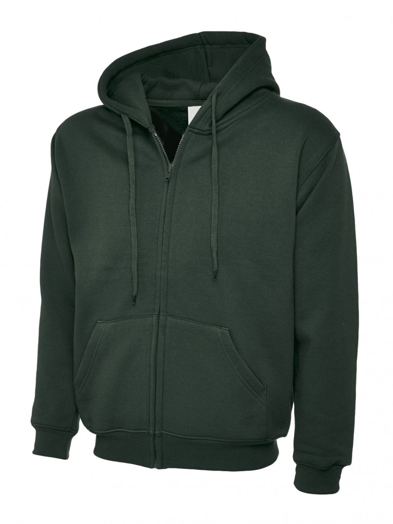 Zip Hoodie Embroidered With School Logo
