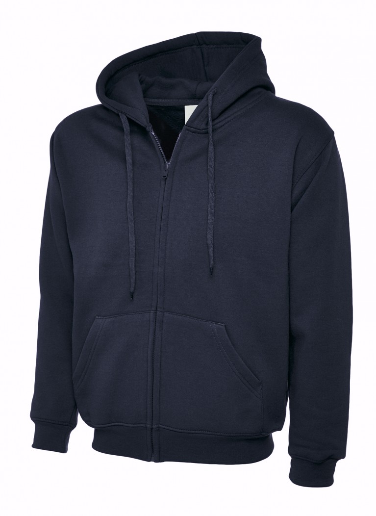 Zip Hoodie Embroidered With School Logo
