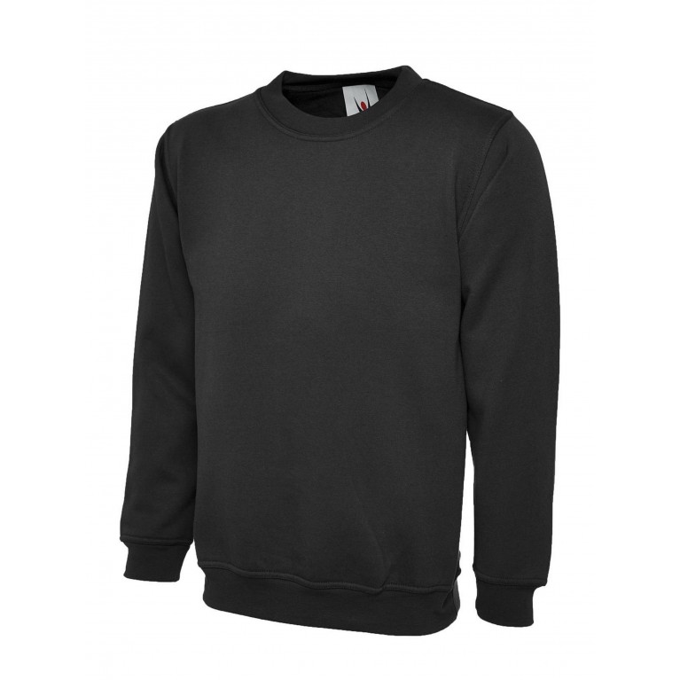 Premium Sweatshirt Embroidered With School Logo