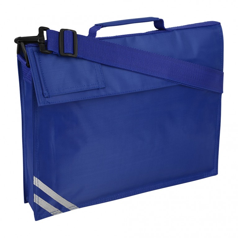 Plain Blue Long Handle Bookbag