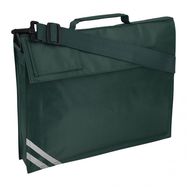 Plain Green Long Handle Bookbag