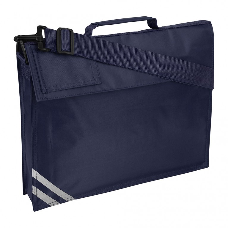 Plain Navy Long Handle Bookbag