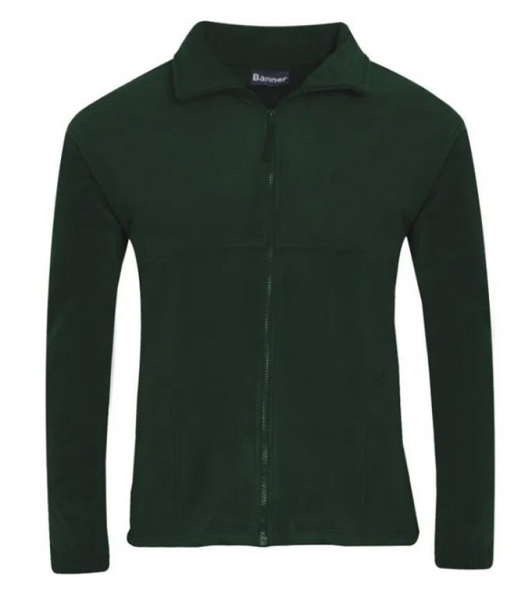 Fleece embroidered with school logo