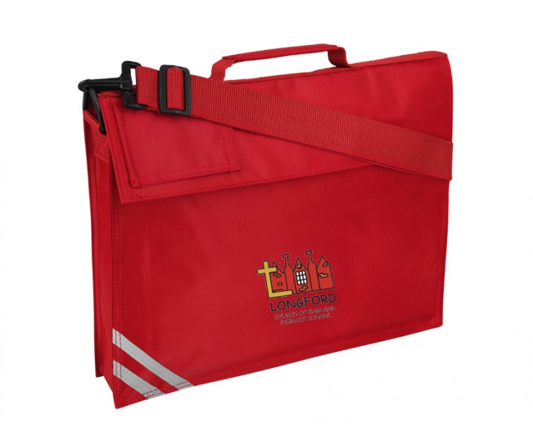 Red Long Handle Bookbag