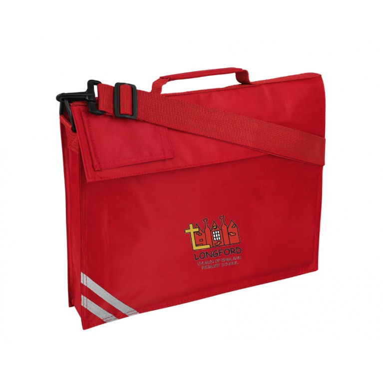 Red Long Handle Bookbag