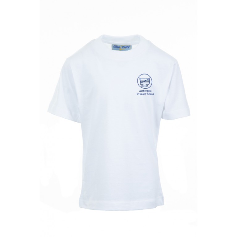 White P.E T-shirt