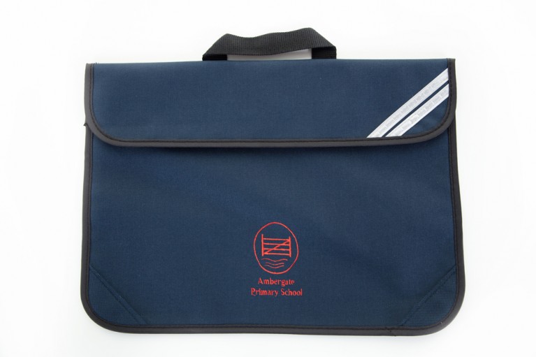 Navy Short Handle Bookbag