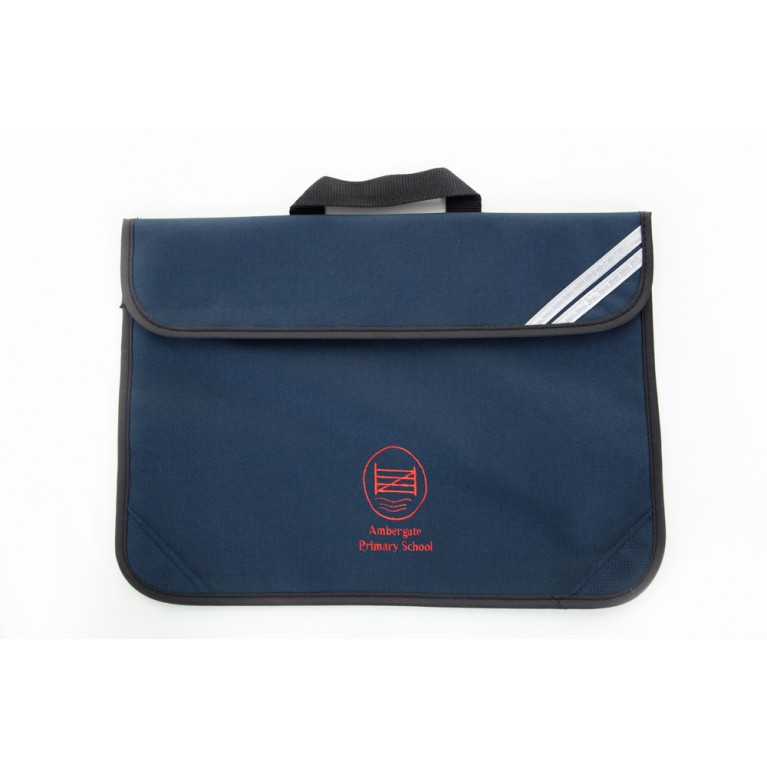 Navy Short Handle Bookbag