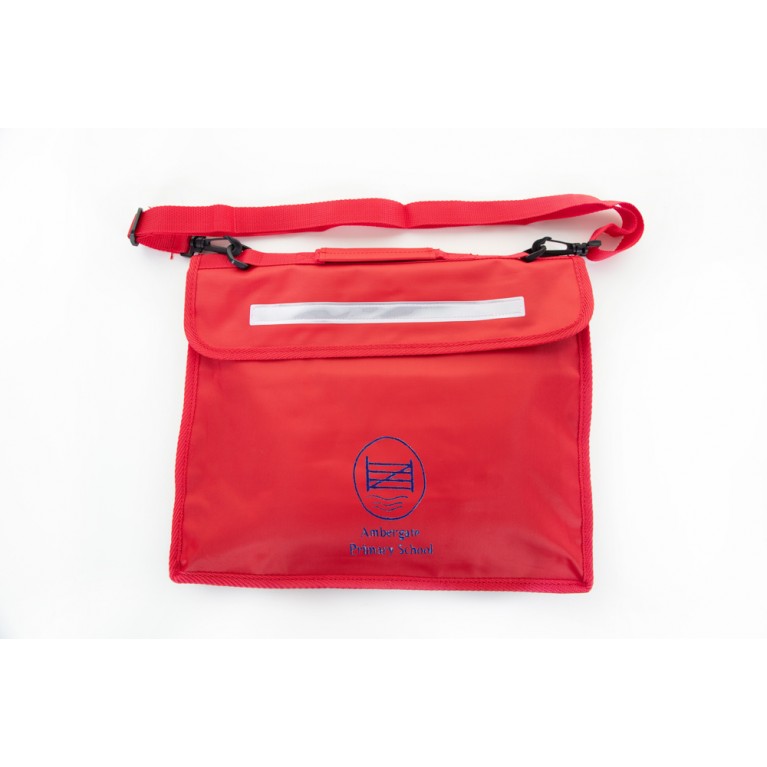 Red Long Handle Bookbag