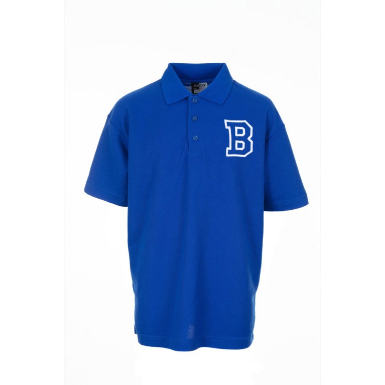 Girls Blue P.E Polo Shirt