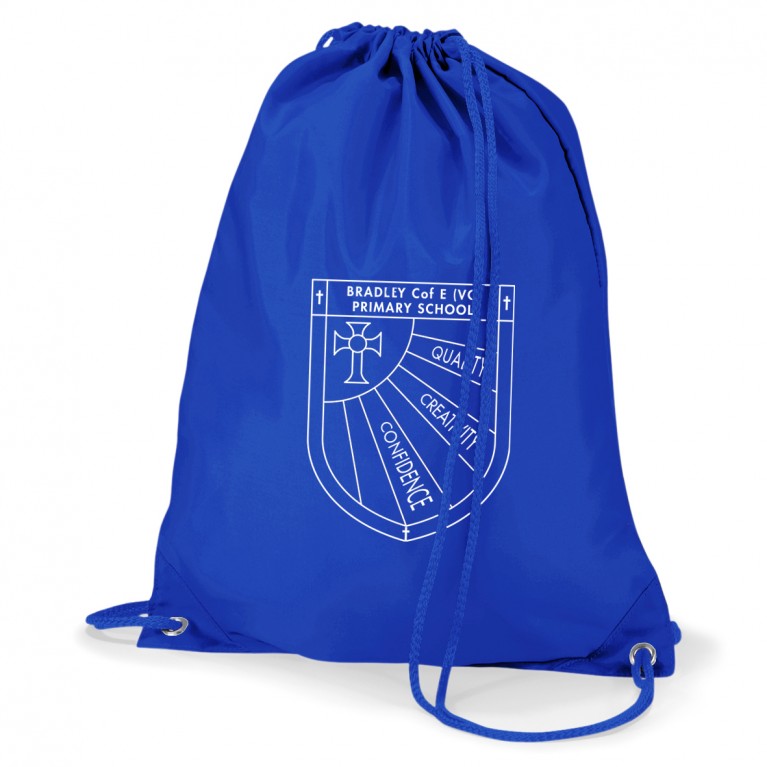 BRD Royal Blue Quadra P.E Bag - Printed 