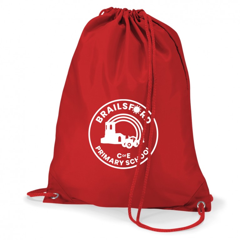 BRA Red Quadra P.E Bag - Printed 