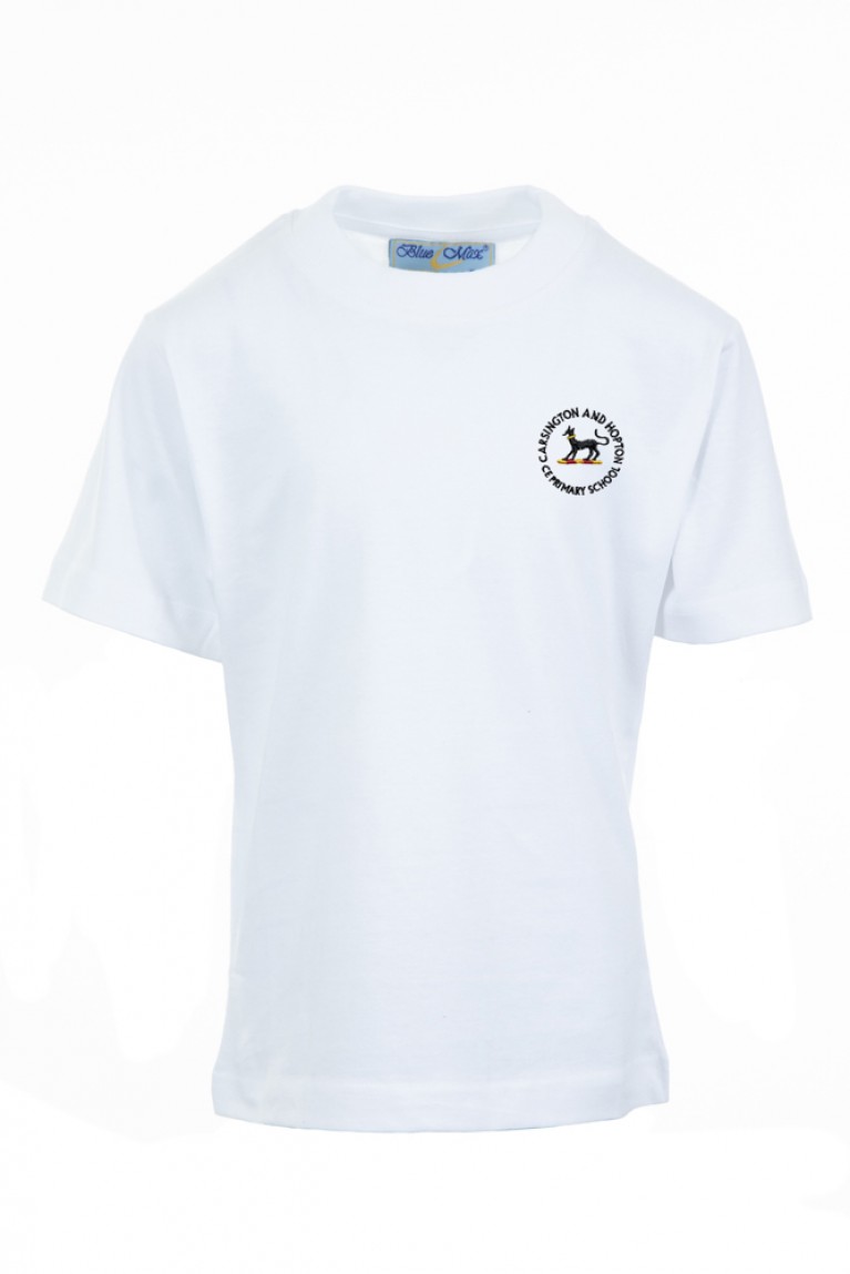 White P.E T-shirt