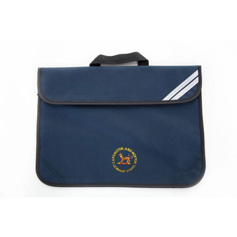 Navy Short Handle Bookbag