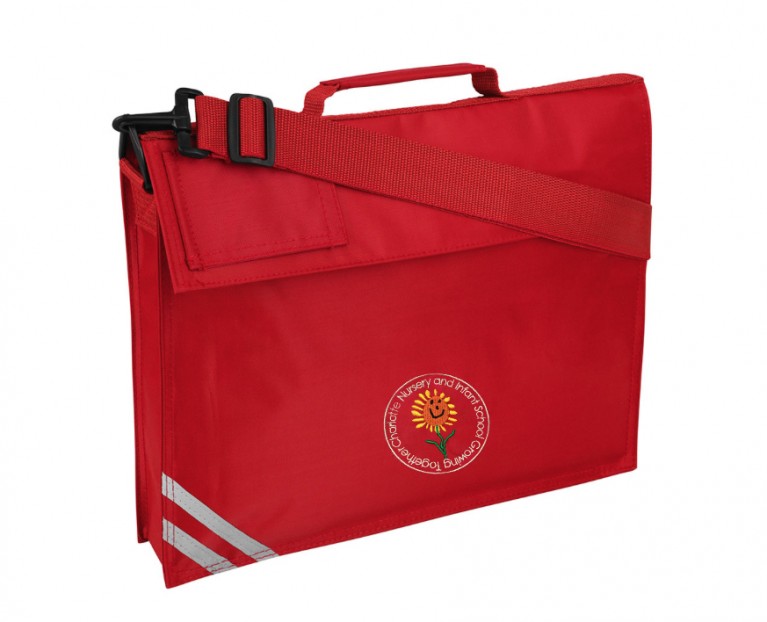 Red Long Handle Bookbag