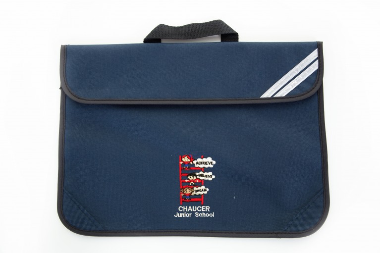 Navy Short Handle Bookbag