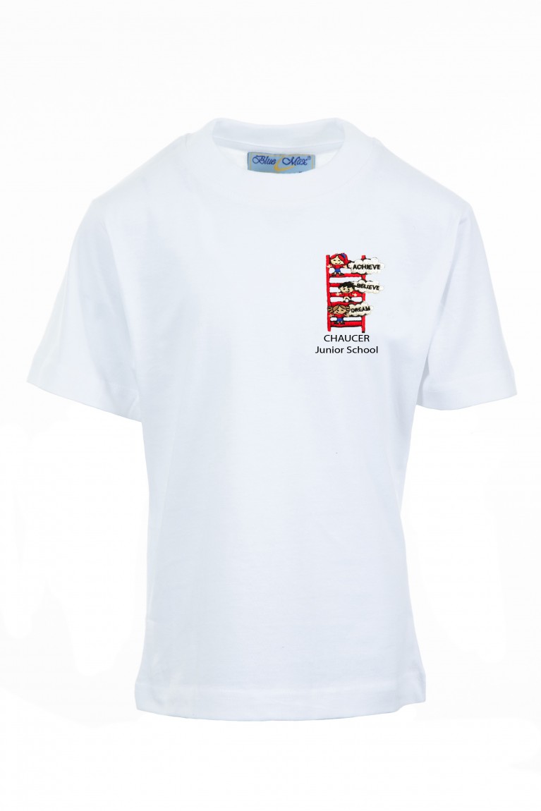 White P.E T-shirt