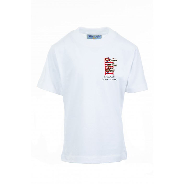 White P.E T-shirt