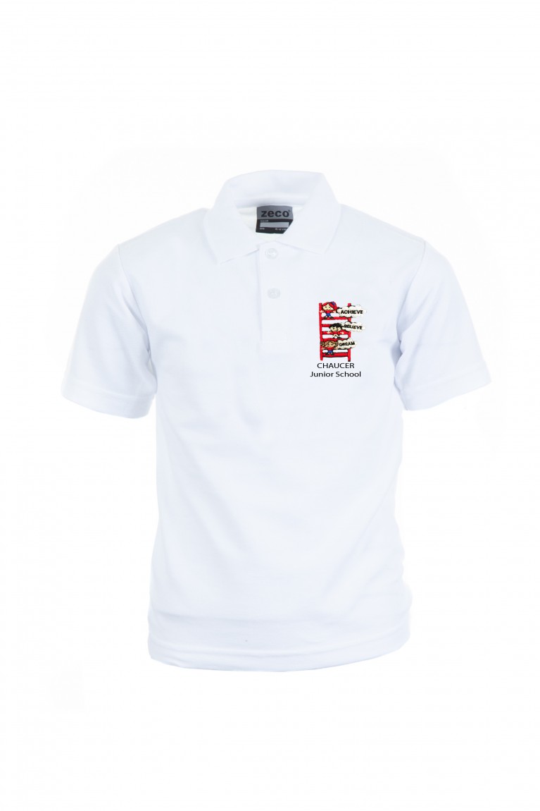 White Heavyweight Polo Shirt 