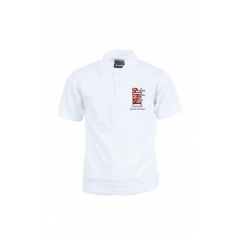 White Heavyweight Polo Shirt 