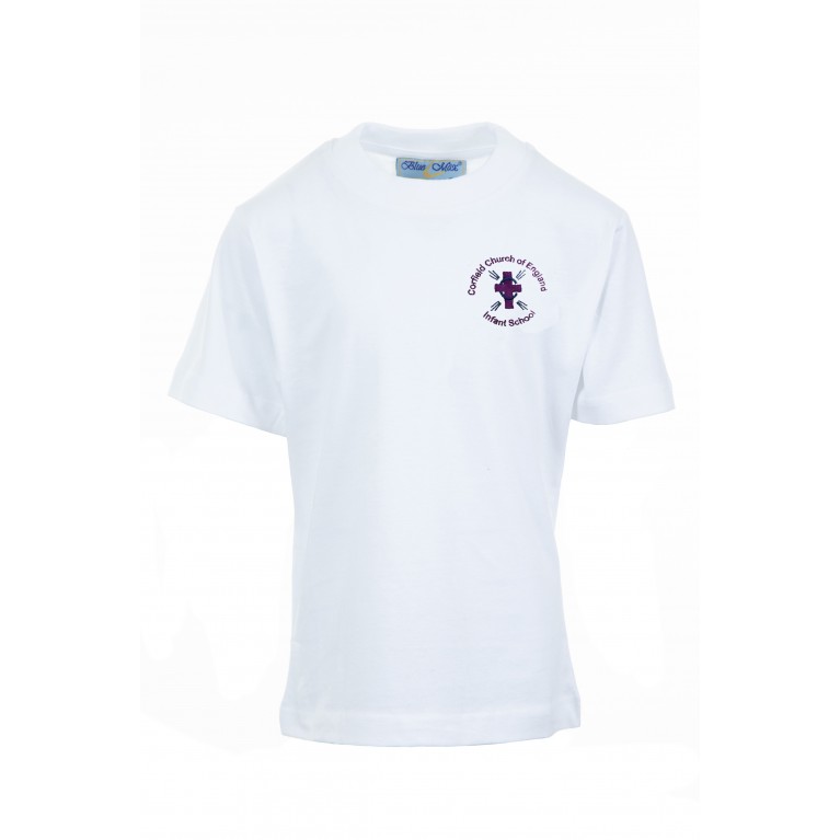 White P.E T-shirt 