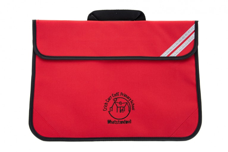 Red Short Handle Bookbag