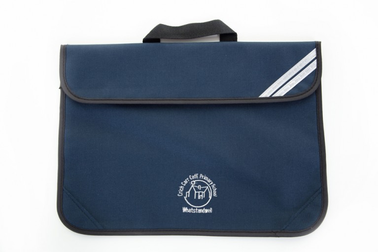 Navy Short Handle Bookbag