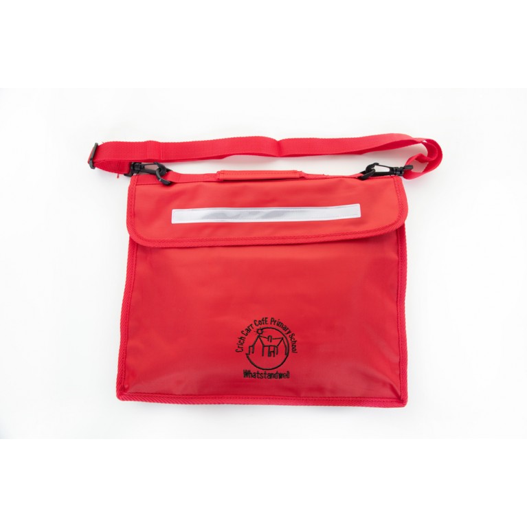 Red Long Handle Bookbag