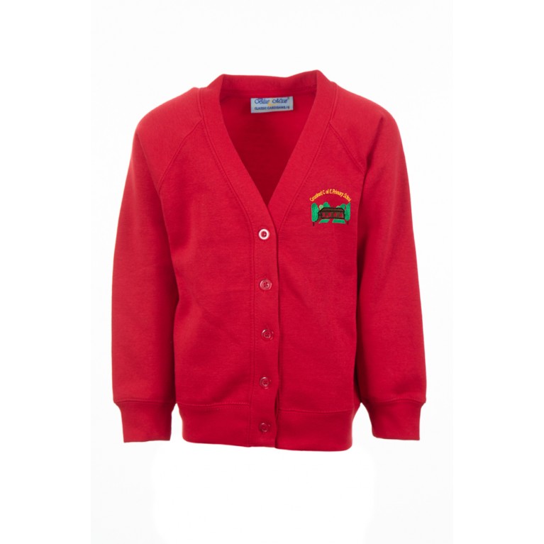 Red 70/30 Cardigan 